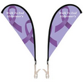 Double Sided Mini Teardrop Banner with Clip